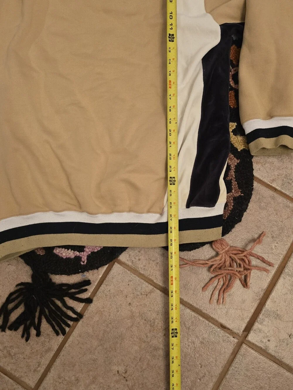 🔥🔥Y2K ECKO Unltd Tan Colorblock Hoodie with Navy & Cream Accents🔥🔥Size XXL